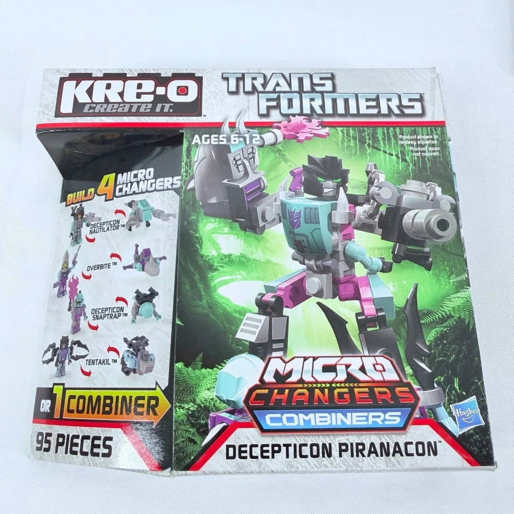 KRE-O Transformers Micro Changers Decepticon Piranacon Combiner A4475 95 Pcs